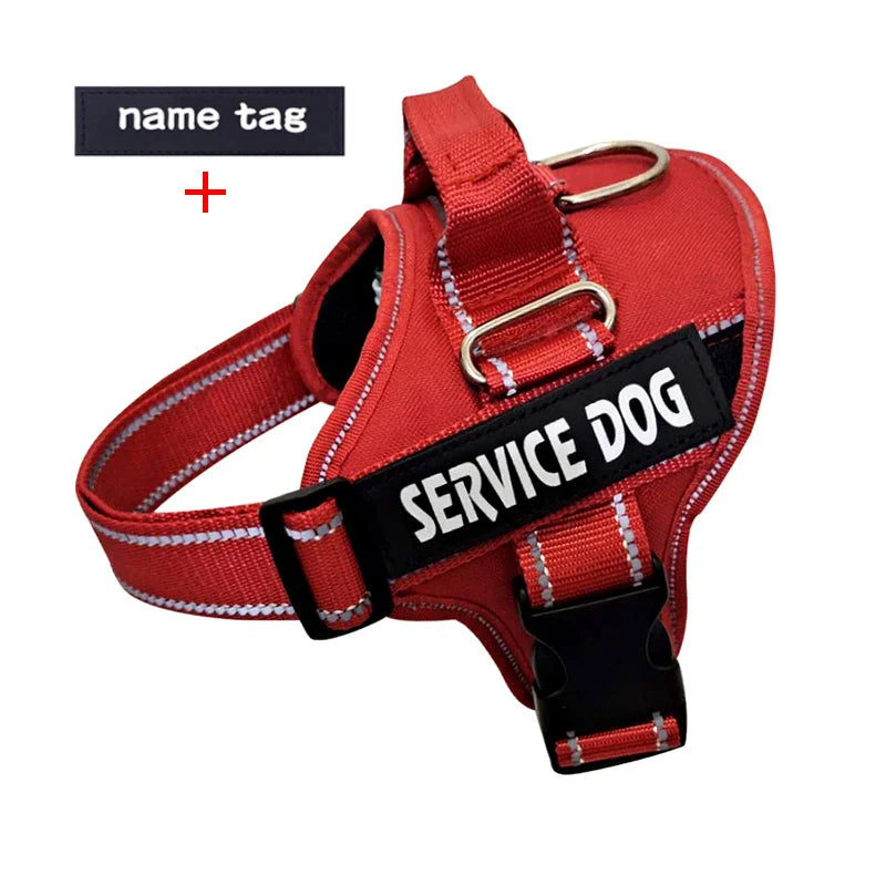 Nylon Dog Harness Personalized Reflective Pet Harness For Small Medium Large Dogs Breathable Mesh Pad Dog Harness No Pull
