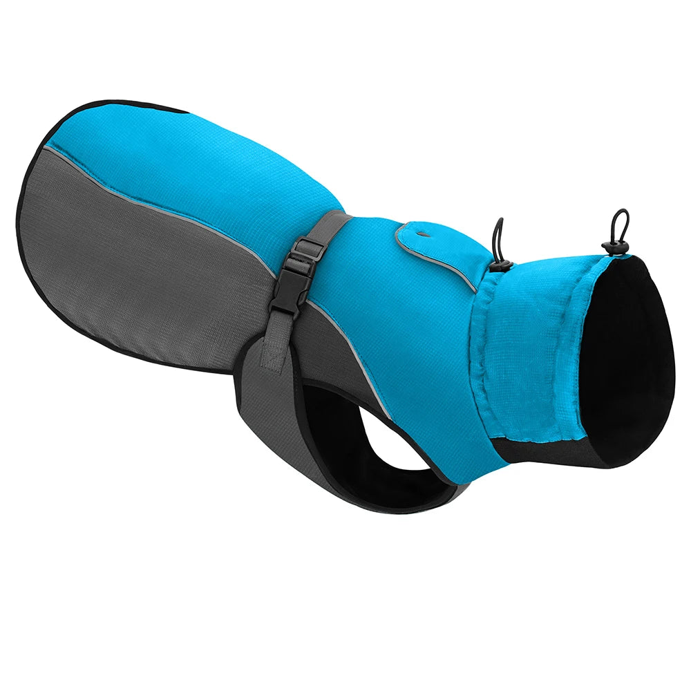 Winter Warm Waterproof Dog Jacket with Reflective Stripes – XL-6XL Coat for Medium & Large Dogs