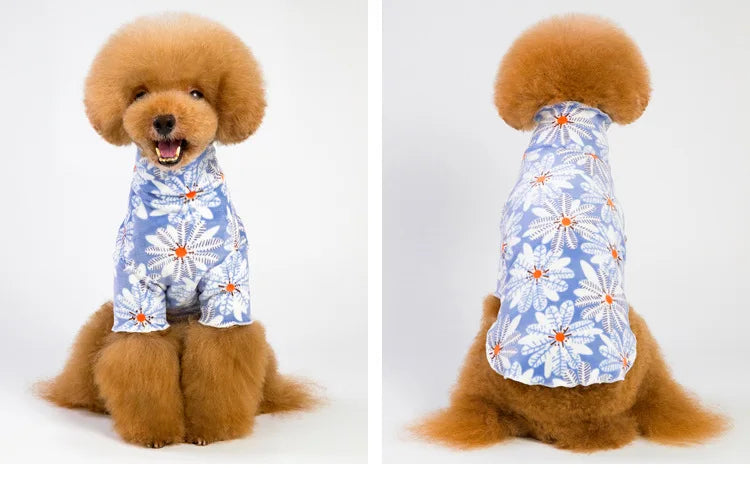 Jacket and Underwear Dog Clothes Autumn and Winter Clothes Small Medium Dog Fleece-lined Thickened Pet Vest Cotton Vest