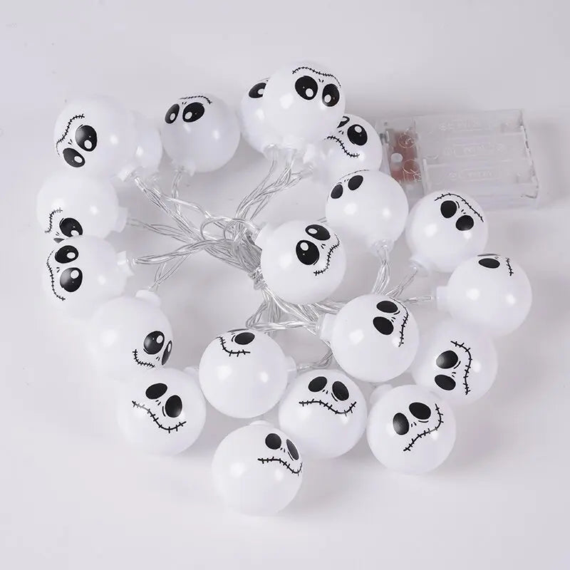 2024 Halloween Day Decoration Ghost String Lights LED Spooky Specter Fairy Lights Ghosts Battery Operated Party Indoor Decor 830