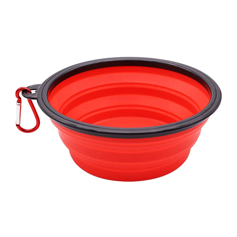 Portable Folding Silicone Dog Feeder Bowl