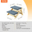 VEVOR Wooden Pet Steps and Ramp Combo 2-in-1 Design Foldable Access for Beds Steps Structure for Pets of Small to Large Size
