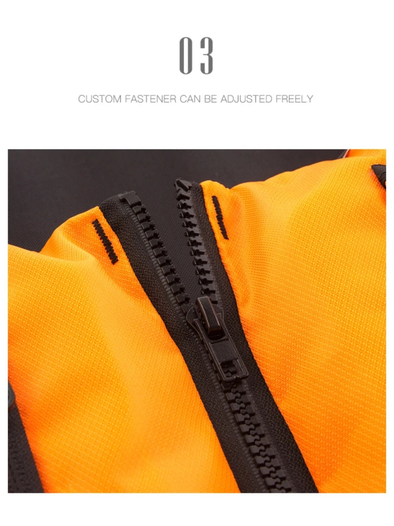 Kayak Life Vest for Men, Zippered Pockets, Reflector Whistle, Fishing Jacket, Buoyancy Aids for Adults, 120 kg