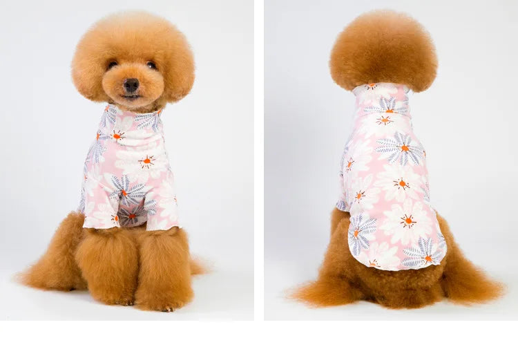 Jacket and Underwear Dog Clothes Autumn and Winter Clothes Small Medium Dog Fleece-lined Thickened Pet Vest Cotton Vest