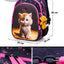Orthopedic School Bags For Girls Cartoon Cat 3D Folded Backpacks Girl Waterproof Children School Bag Kids Mochila Escolar