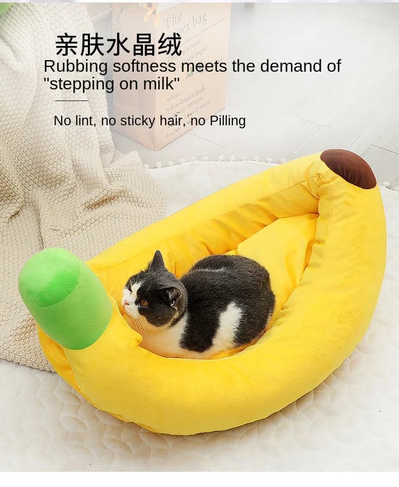 Banana Boat Dog House All Seasons Universal Cat House Summer Removable an d Washable Teddy corgi Bears Small and MediumDog Pet