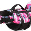 Pet Dog Life Jacket Vest Clothes Life Vest Collar Harness Pet Dog Swimming Summer Swimwear Clothes Camouflage Shark Blue Fuchsia