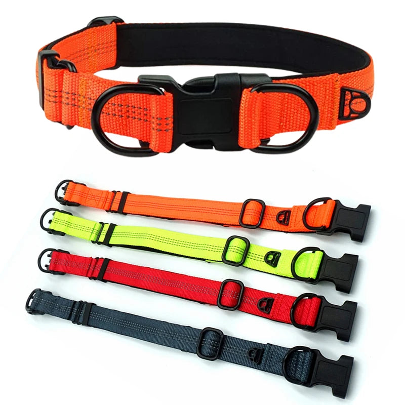 LED Glowing Dog Collar Adjustable Flashing Rechargea Luminous Collar Night Anti-Lost Dog Light HarnessFor Small Dog Pet Products