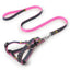 Dog Leash Harness Adjustable Collar Set Denim Pet Lead Vest for Small Medium Large Dogs Pet Cat Lead for Walking Training