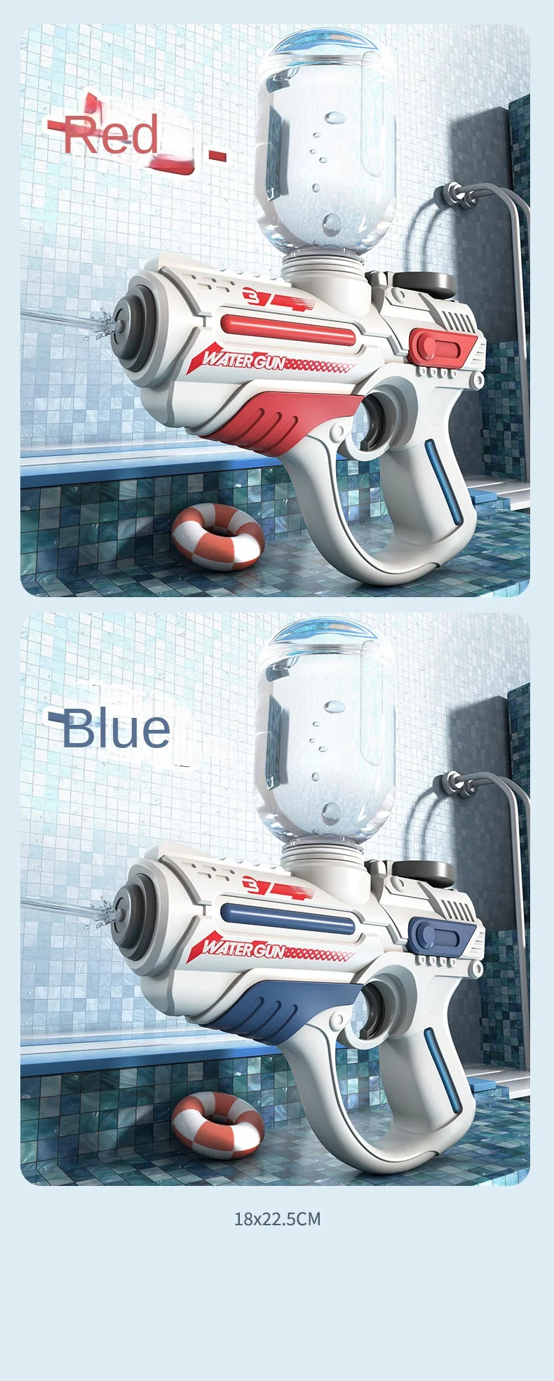 Electric Automatic Water Gun Children High-pressure Outdoor Beach Large-capacity Swimming Pool Summer Toy for Children Boy Gifts