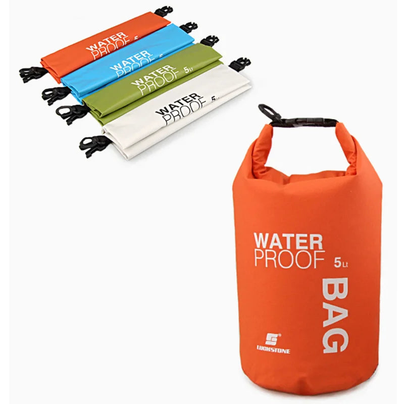 2L/5L/10L/15L Drifting PVC Mesh Bags Lightweight Waterproof Phone Pouch Floating Boating Kayaking Camping Bags Outdoor Swimming