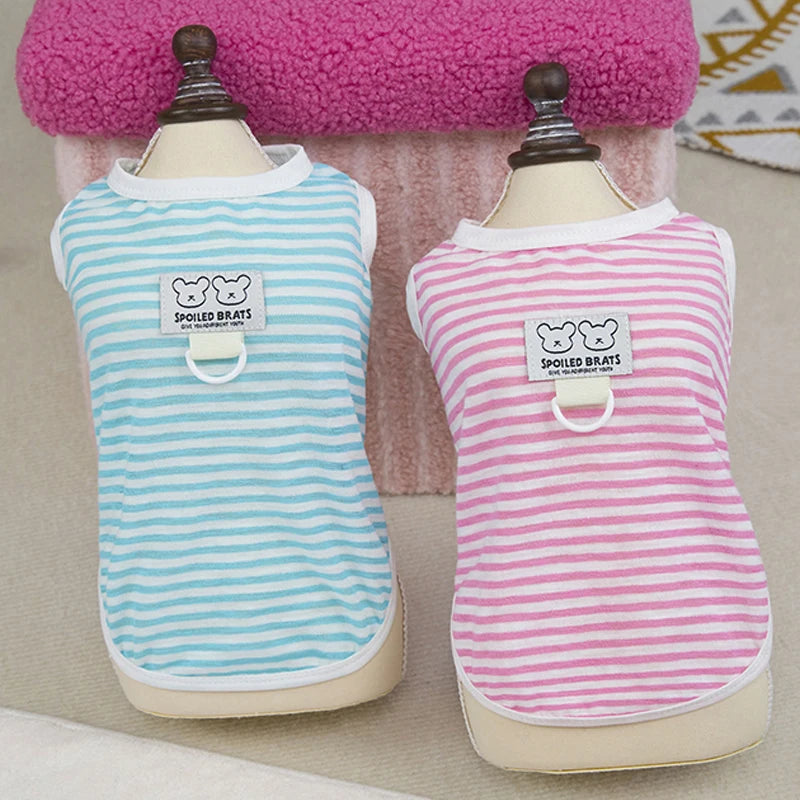 Summer Dog Clothes Cool Pet Vest For small Medium dogs Breathable Puppy T-shirt Costume Outdoor Bulldog Clothing Pets Clothes