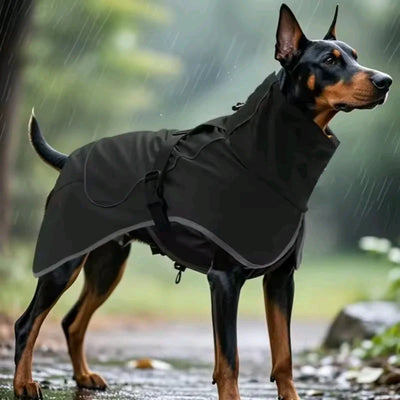 Large Dog Windbreaker Raincoat – Waterproof Outdoor Pet Stormcoat & Rain Gear