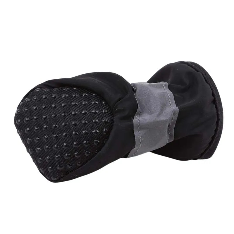 New 4pcs Pet Dog Shoes Anti-slip Rain Snow Boot Thick Warm For  Small Cats Dogs Puppy Dog Socks Booties