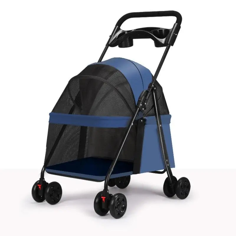 Foldable Pet Stroller - Perfect for Small Dogs, & Puppies