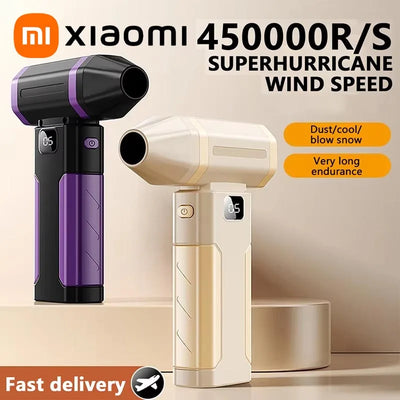 Xiaomi 450000RPM Powerful Air Blower Turbo Jet Fan High Speed Turbo Violent Fan Brushless Motor Handheld Duct Fan PC Clean Tool