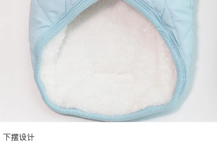 Jacket and Underwear Dog Clothes Autumn and Winter Clothes Small Medium Dog Fleece-lined Thickened Pet Vest Cotton Vest