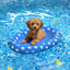 Summer Pet Dog Floating Raft, Inflatable Water Floating Pet Floating Row, Paw Print Swimming Floating, Suitable For Small Dogs