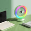 RGB Colorful Desktop Fan: Whisper - Quiet, Boasting Potent Wind Power in a Compact Design. The Ultimate Choice for Personal Cool
