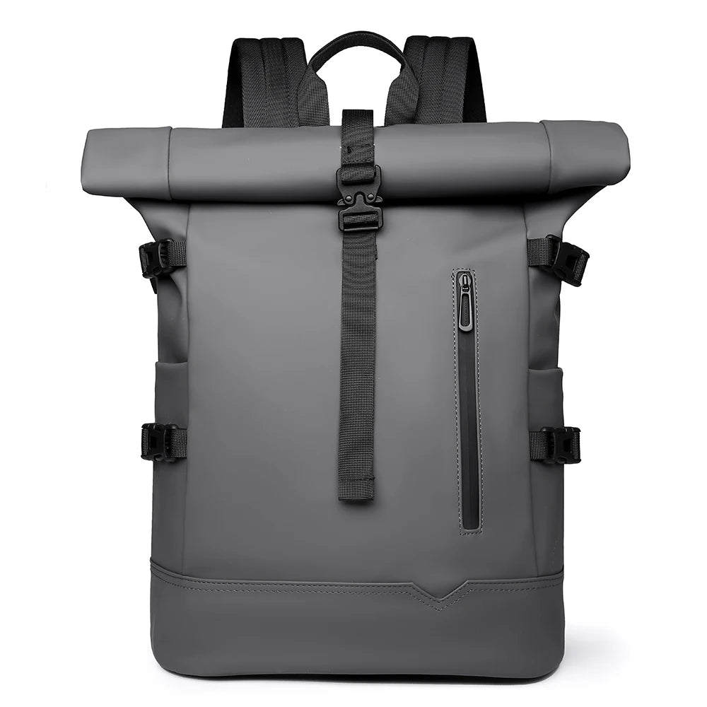 Waterproof Durable Outdoor Backpack Roll Top Fashion Casual Backpack for Hiking Travel Men Women Daily Commute