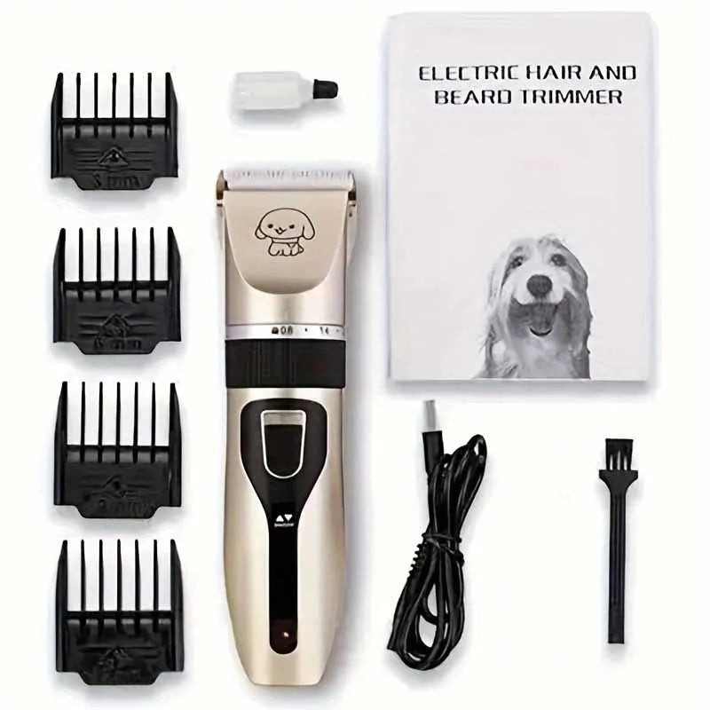 Dog Clipper Dog Hair Clippers Grooming (Pet/Cat/Dog/Rabbit) Haircut Trimmer Shaver Set Pets Cordless Rechargeable Professional