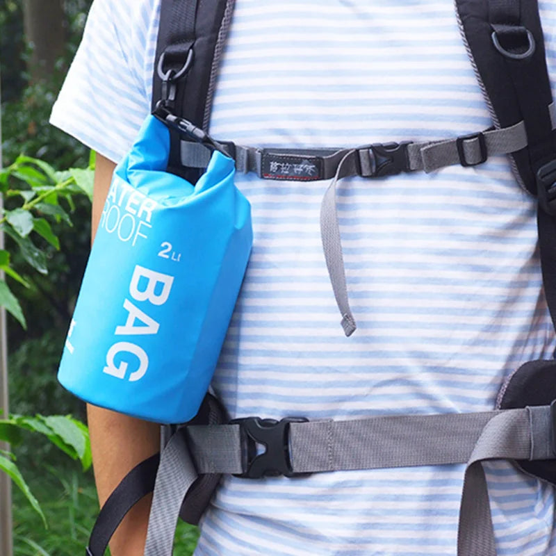 2L/5L/10L/15L Drifting PVC Mesh Bags Lightweight Waterproof Phone Pouch Floating Boating Kayaking Camping Bags Outdoor Swimming
