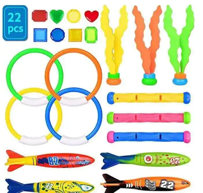 Diving Toys Children's Swimming Pool Treasure Hunt Water Diamond Breath Closure Training Water Suit Underwater Toys for Kid Gift