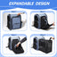 Expandable Foldable Pet Backpack - Ideal for Small Dogs and Cats, Spacious and Convenient with Zipper Closure