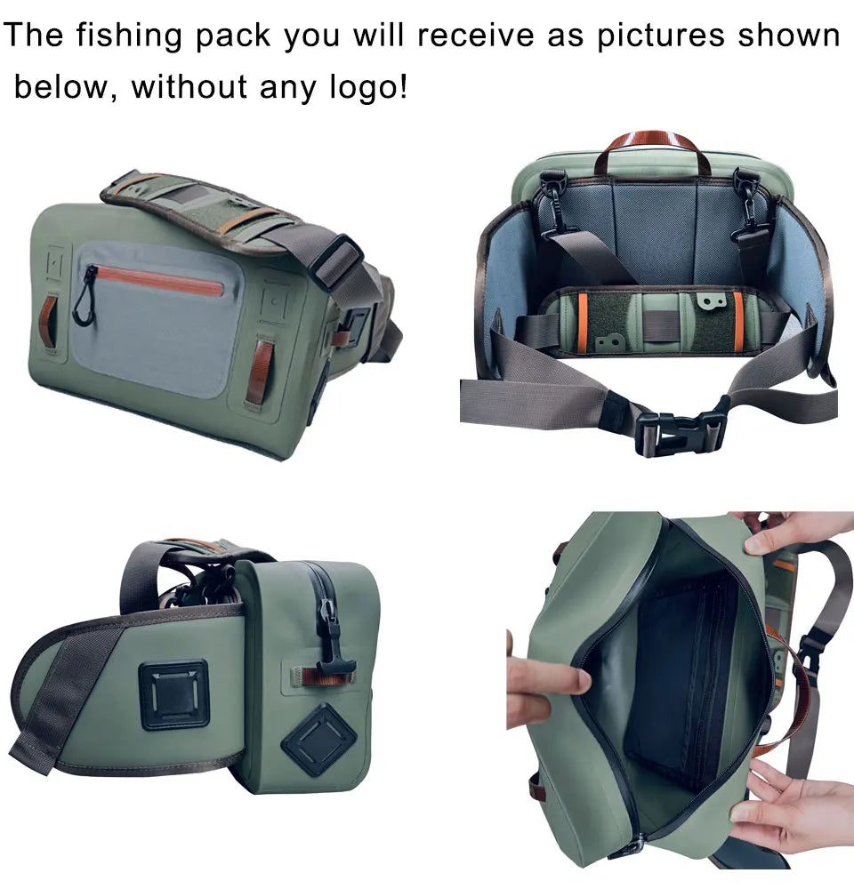 Fly Fishing Wait Hip Pack Fanny Tackle Storage Bag Cross Body Sling Versatile Waterproof Dry Bag for Canoeing Surfing Kayking