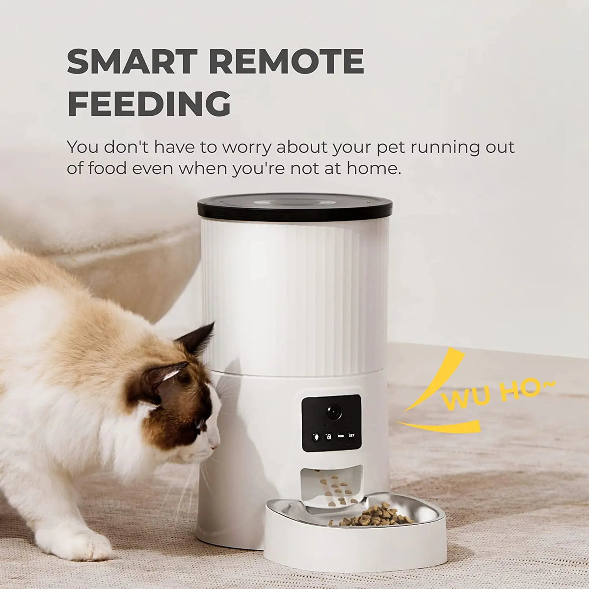 Wholesale 4L Automatic Cat Self Diet Feeder Dog Feeder Smart Stainless Steel Double Bowl Cat Feeder