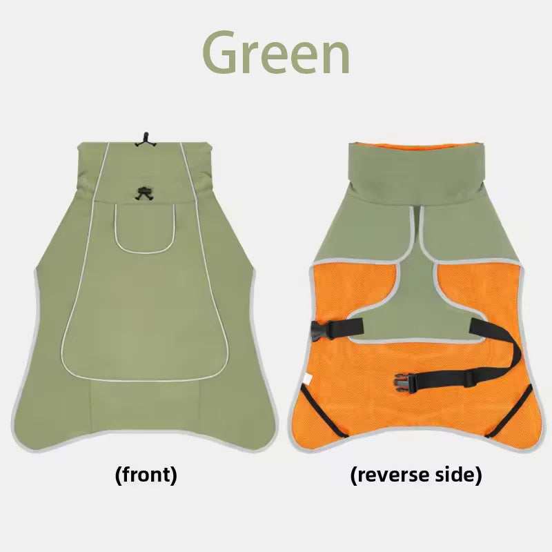 Large Dog Windbreaker Raincoat – Waterproof Outdoor Pet Stormcoat & Rain Gear