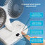 2024 New Multi-Function Double-Head Shaking Fan 4-Gears Adjustable High-Definition Digital Display Night Lights Portable Fan