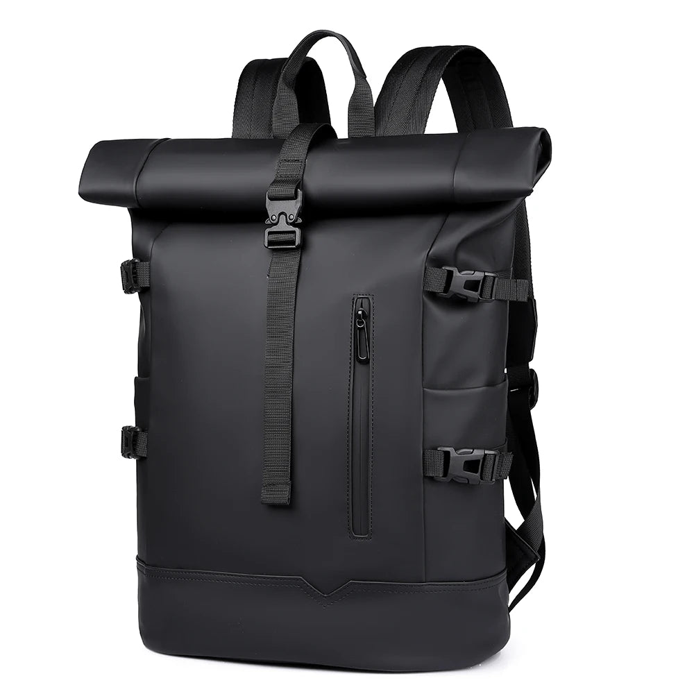 Waterproof Durable Outdoor Backpack Roll Top Fashion Casual Backpack for Hiking Travel Men Women Daily Commute
