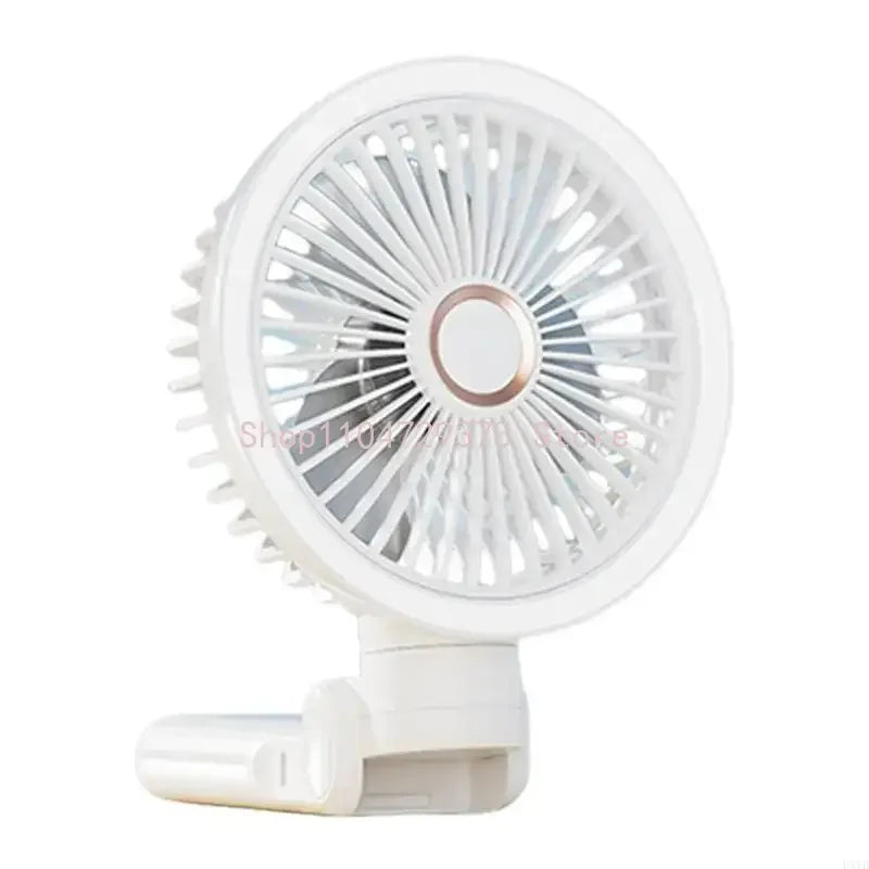 Rechargeable Clip On Fan USB Powered Foldable Cooling With LED Night Light 3 Speeds for Office Camping Adjustable Cooling Device