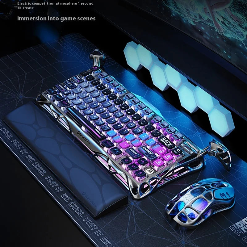Gravity Planet Cocoon Breaking 75k1pro Mechanical Keyboard Competition Blog Manufacturing Aluminum Alloy Wireless Gaming Mouse