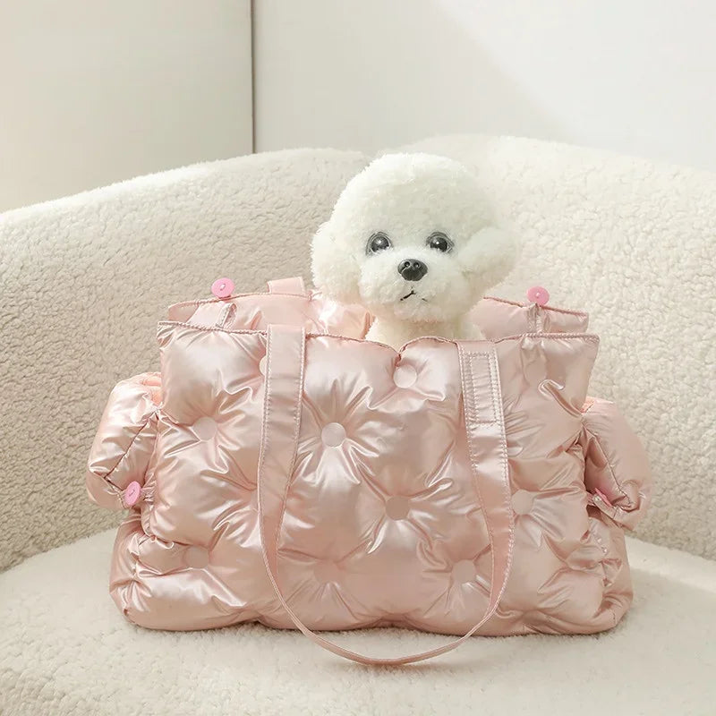 Travel Cat Dog Bag Waterproof Soft and Comfortable Dog Car Seat Cover Single Shoulder Bubble Bag for Pet Dog Cat Easy Travel