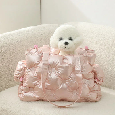 Travel Cat Dog Bag Waterproof Soft and Comfortable Dog Car Seat Cover Single Shoulder Bubble Bag for Pet Dog Cat Easy Travel