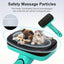 Self-Cleaning Slicker Brush for Dogs & Cats – Gentle Deshedding & Detangling Pet Grooming Brush with Push-Button Cleaning