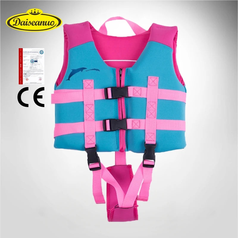 Kids Swimming Life Jacket Vest 30- 50 lbs Approved Aids Paddling Surfing Safe Buckle Straps Saved Life Jackets Toddler Lifeguard