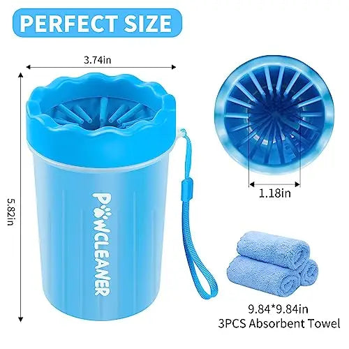New Sustainable Durable Drop-Resistant Pet Foot Brush Cleaner Cup Quick Rubber and Plastic Cup for Dog Walking and Washing