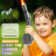 Electric Water Gun Outdoor Toys LED Light Sound Effects Flame Spray High Pressure High Speed Squirt Gun for Kids Adults Summer