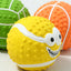 New Smiley Face Ball Latex Sound Toy Molar Teeth Cleaning Pet Latex Ball Dog Toy Pet Supplies