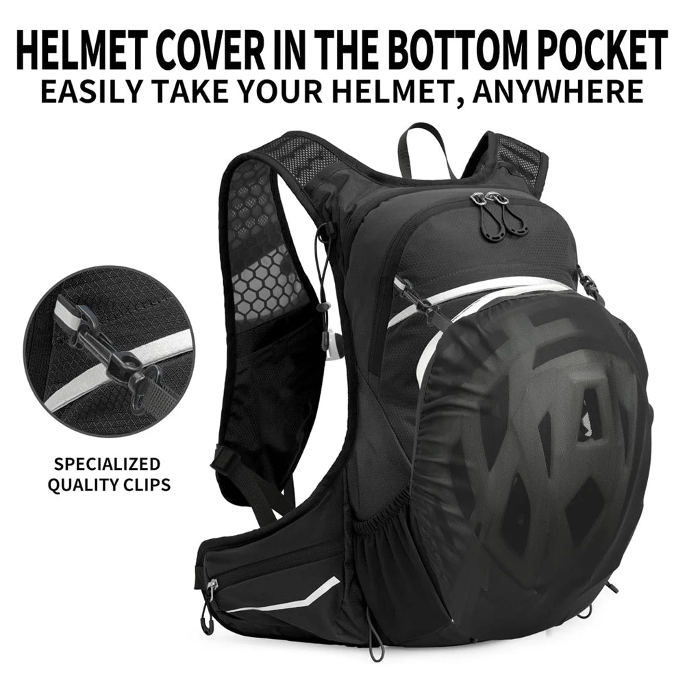 16L Lightweight Hiking Backpack for Men & Women, Water-Resistant Daypack with Rain Cover, Anti-Theft Travel Backpack for Camping