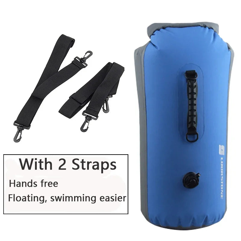 25L 35L 60L Waterproof Swimming Bag 2023 Inflatable Snorkeling Rafting Drifting Diving Dry Bag Backpack Stuff Sack