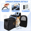Expandable Foldable Pet Backpack - Ideal for Small Dogs and Cats, Spacious and Convenient with Zipper Closure