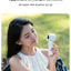 New Portable Foldable Handheld Fan 100 Speed with LED Digital Display 2000mAh Multi-angle Adjustable Turbo Fan for Home Outdoor