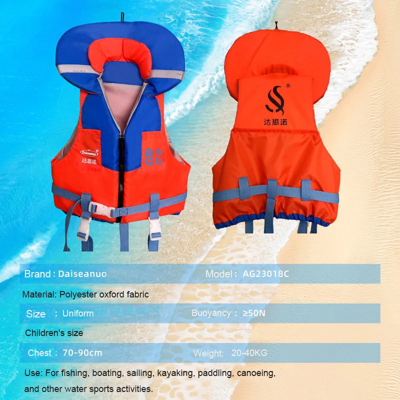 Kid's Life Jacket Vest, Child Float, Pool, Buoyancy Aid, Safe Buckle, Toddler, Quick Delivery, 30- 50 lbs