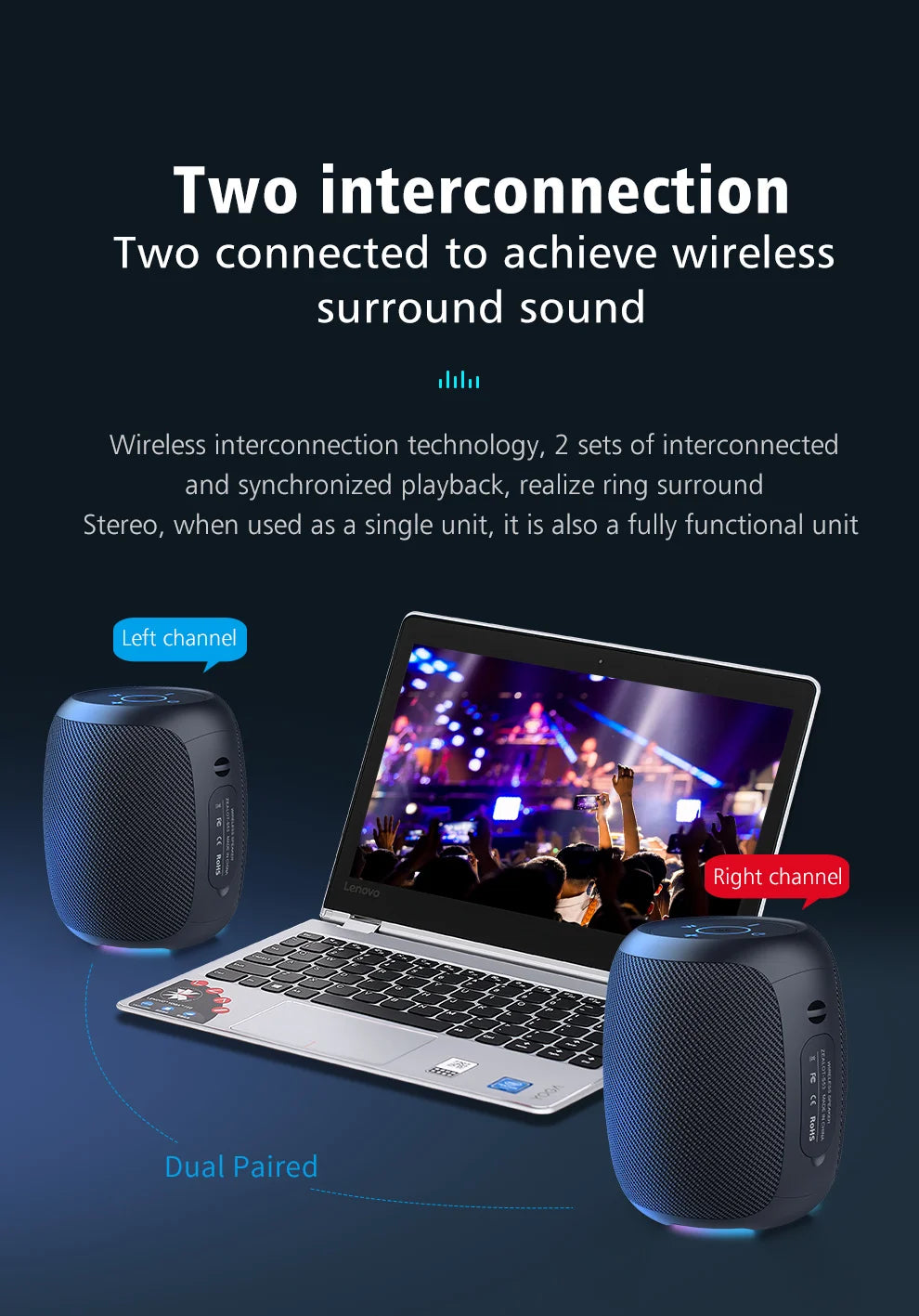 ZEALOT-S53 Portable Bluetooth Speaker 10 hours 10w super loud sound bluetooth speaker IPX6 waterproof for phone TF card USB