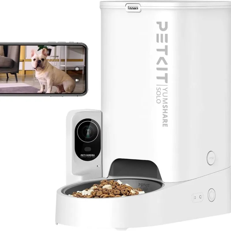 Automatic Feeder with Camera and 2-Way Audio - Double Hopper Design