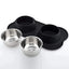 Non-Slip Double Dog Bowl with Silicone Mat